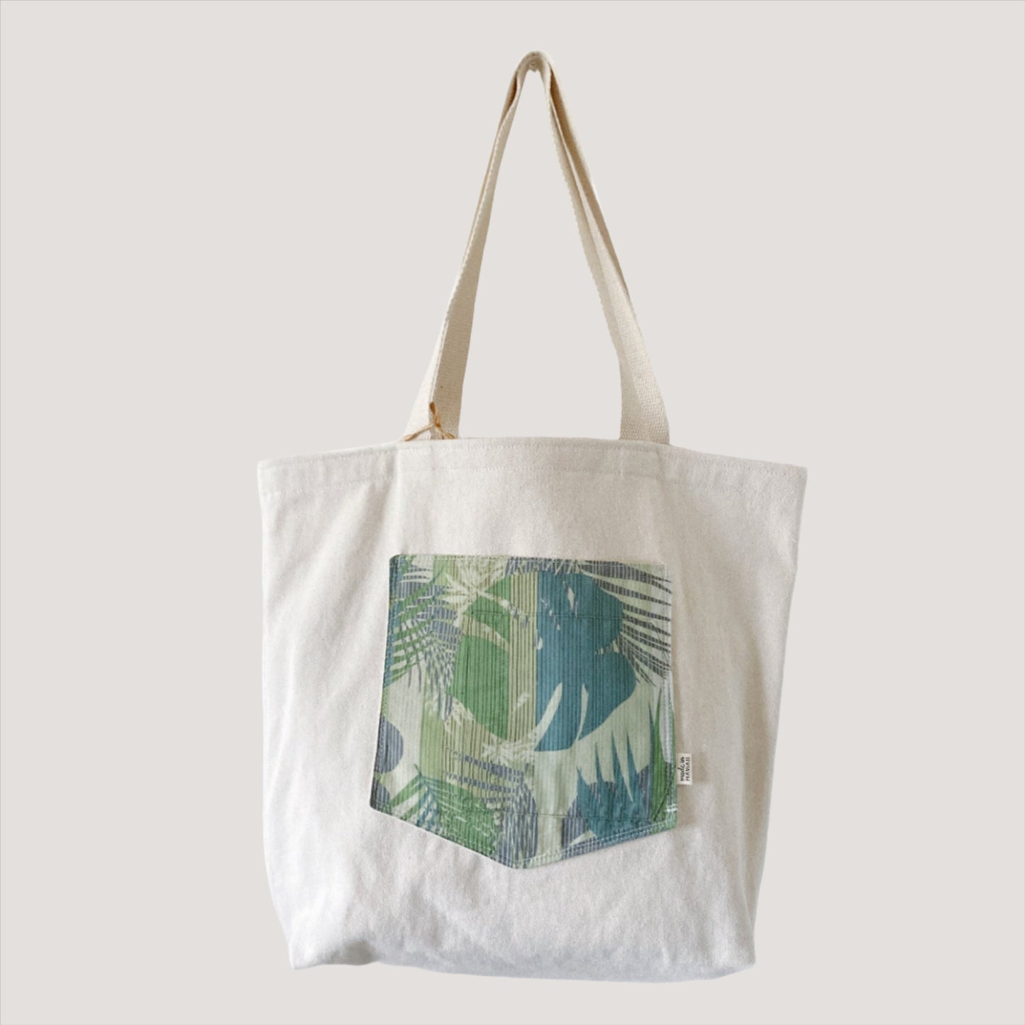 HANA HOU // Pocket Tote 008 // Made in Hawaii with pre-loved aloha shirt