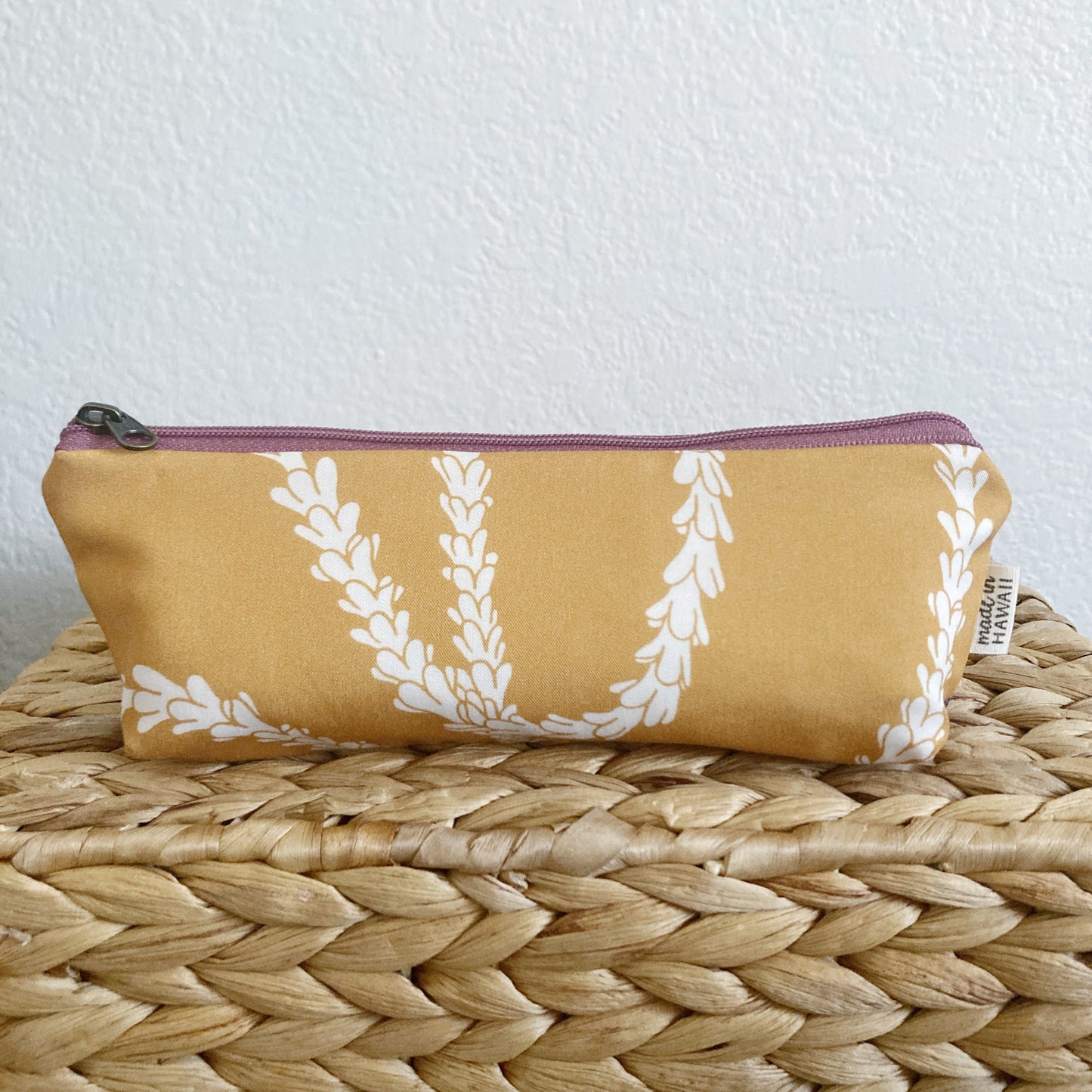 HAWAI'I ARTIST // Small Pencil Pouch 008 // Print design by Kamea Designs