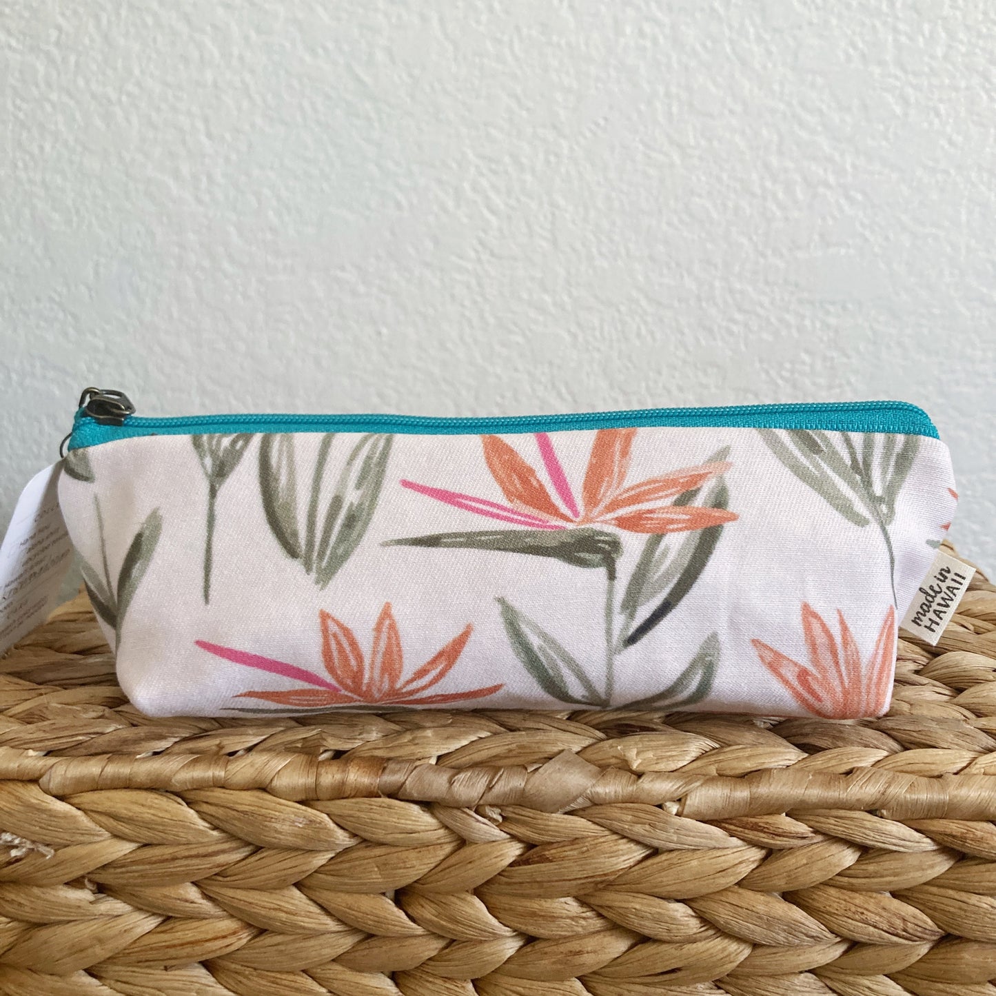HAWAI'I ARTIST // Small Pencil Pouch 014 // Print design by Kris Wong Design