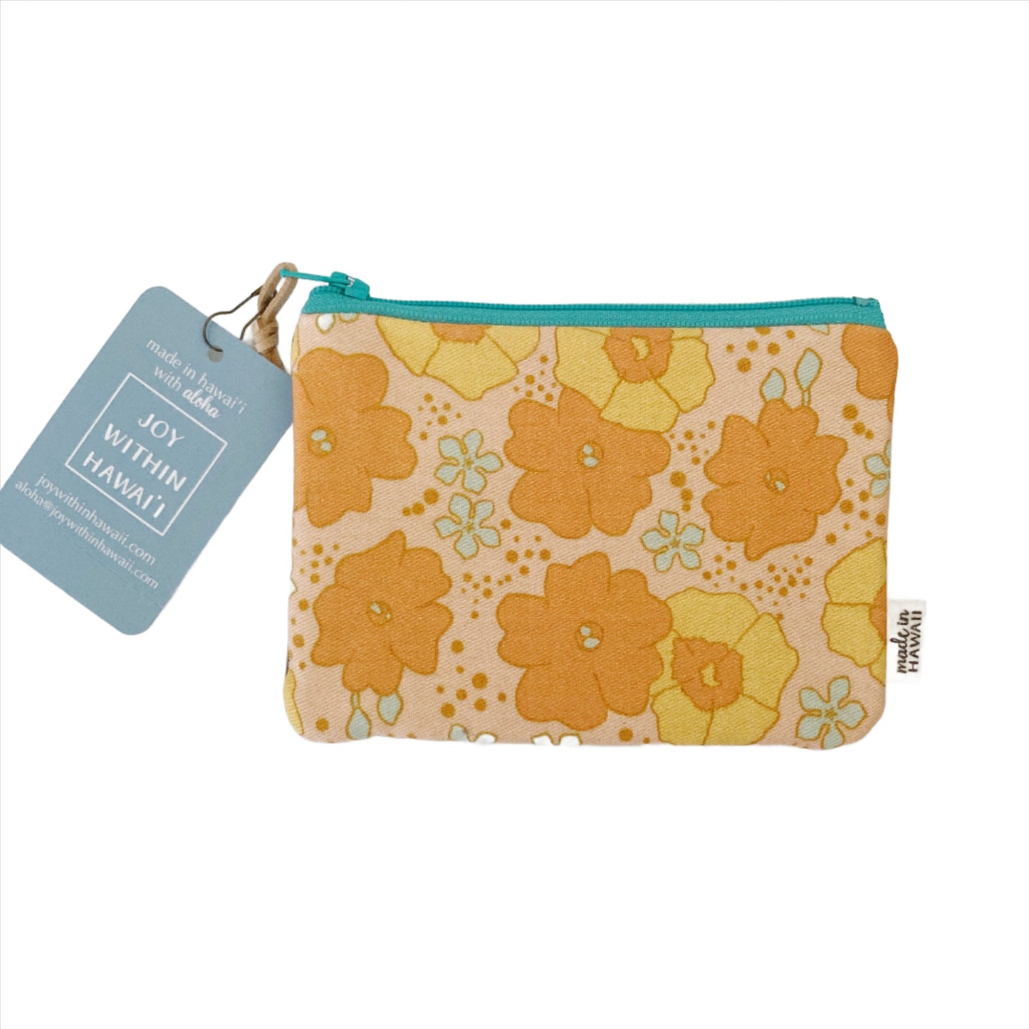 HAWAI'I ARTIST // Mini Pouch 020 // Print design by Millie Anne Me