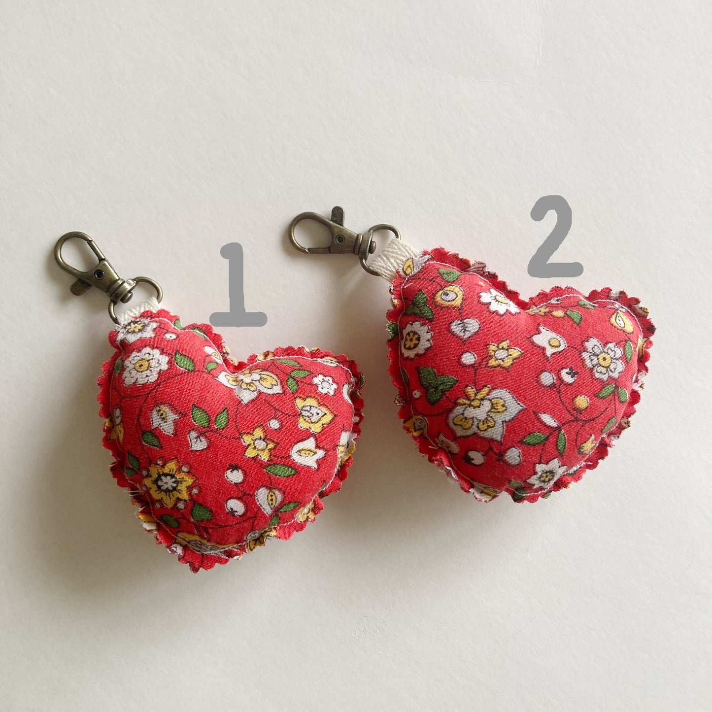 Hana Hou // Puffy Heart Charm 1H // Made in Hawaii with upcycled skirt