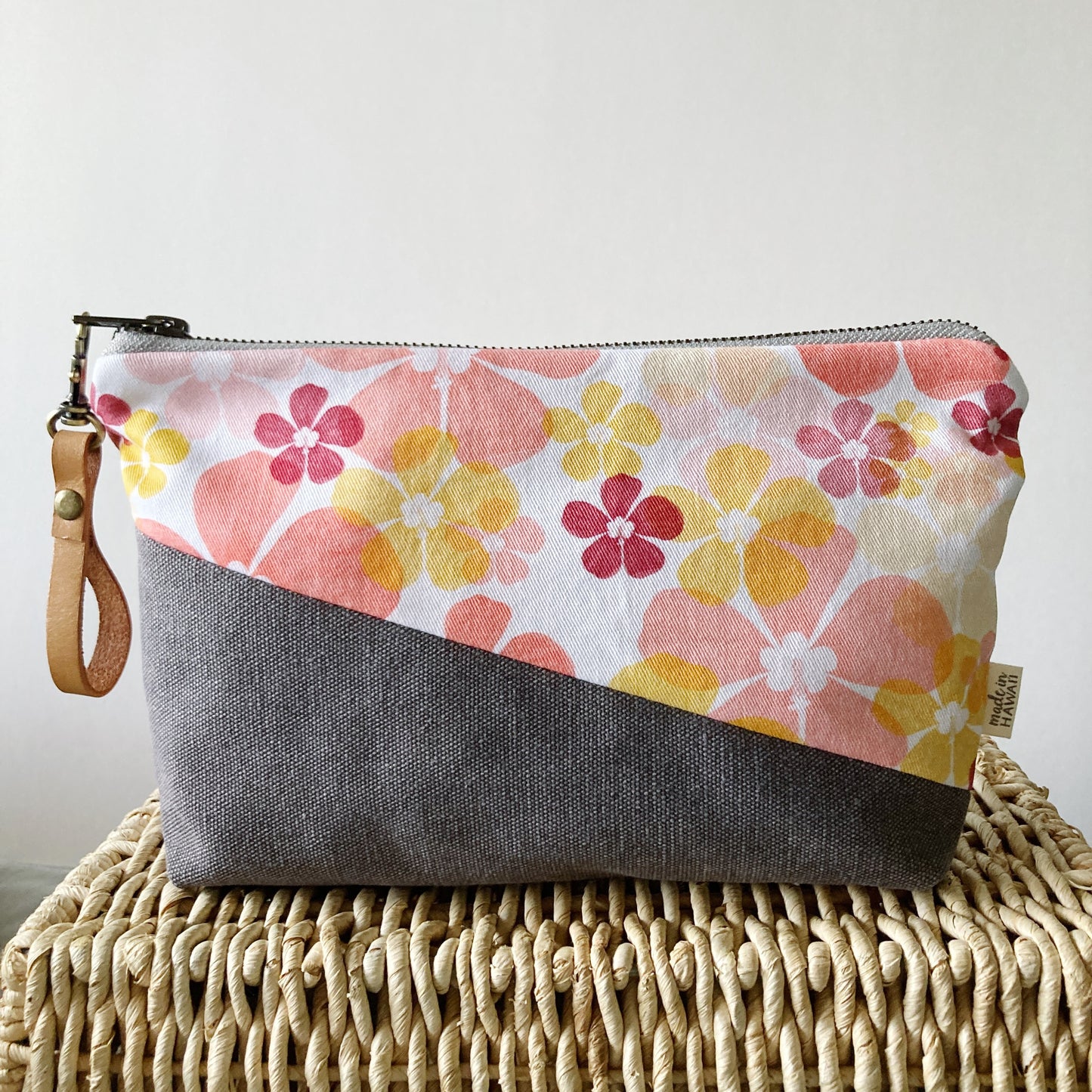 HAWAI'I ARTIST // Diagonal Clutch 004 // Print design by Alohilani Designs