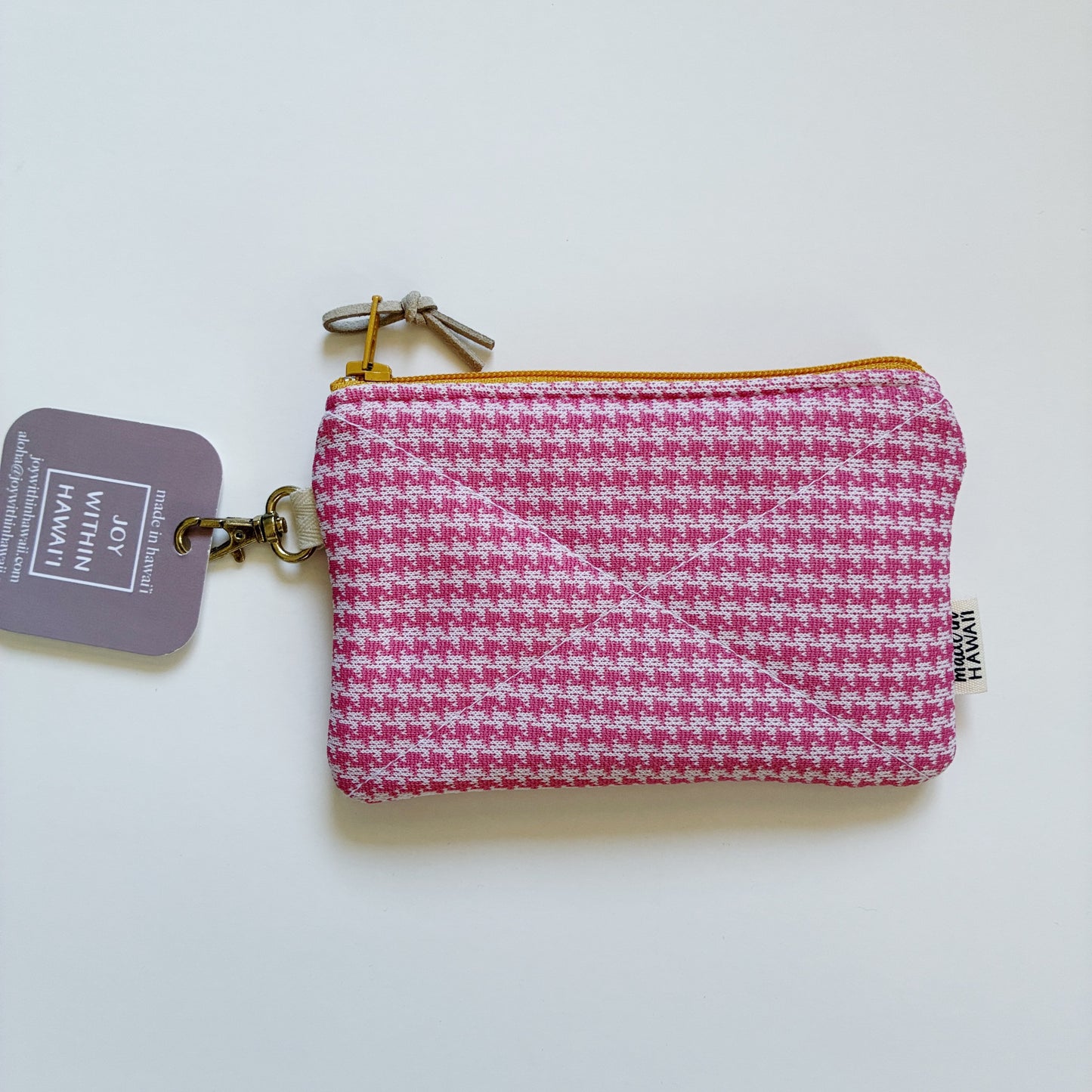 HANA HOU // Mini Poly Pouch 001 // Made in Hawai'i with upcycled fabrics (Copy)