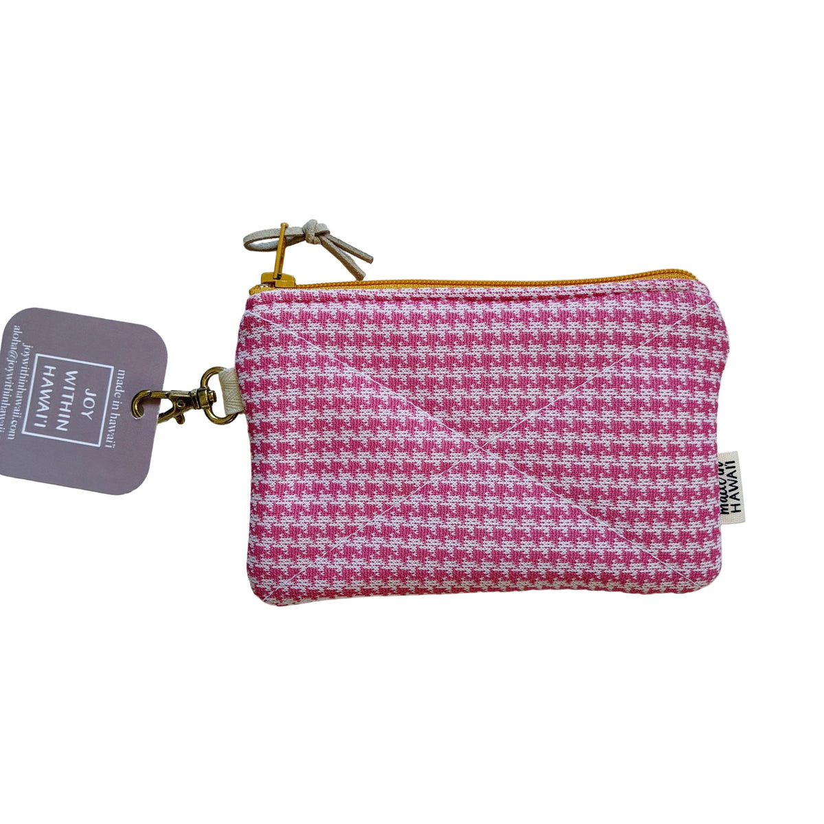 HANA HOU // Mini Poly Pouch 001 // Made in Hawai'i with upcycled fabrics (Copy)
