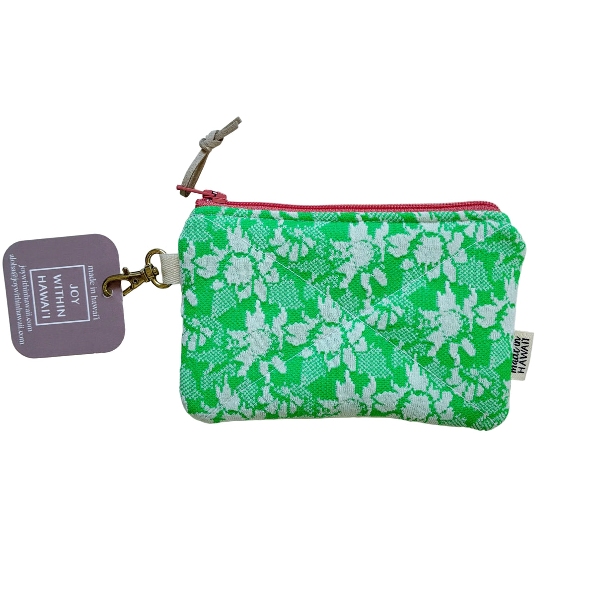 HANA HOU // Mini Poly Pouch 003 // Made in Hawai'i with upcycled fabrics