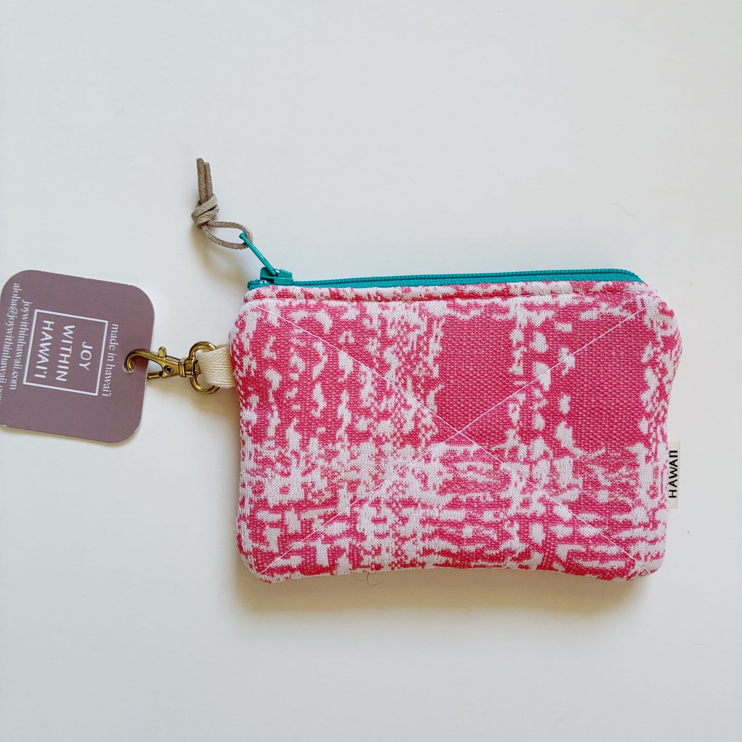 HANA HOU // Mini Poly Pouch 005 // Made in Hawai'i with upcycled fabrics