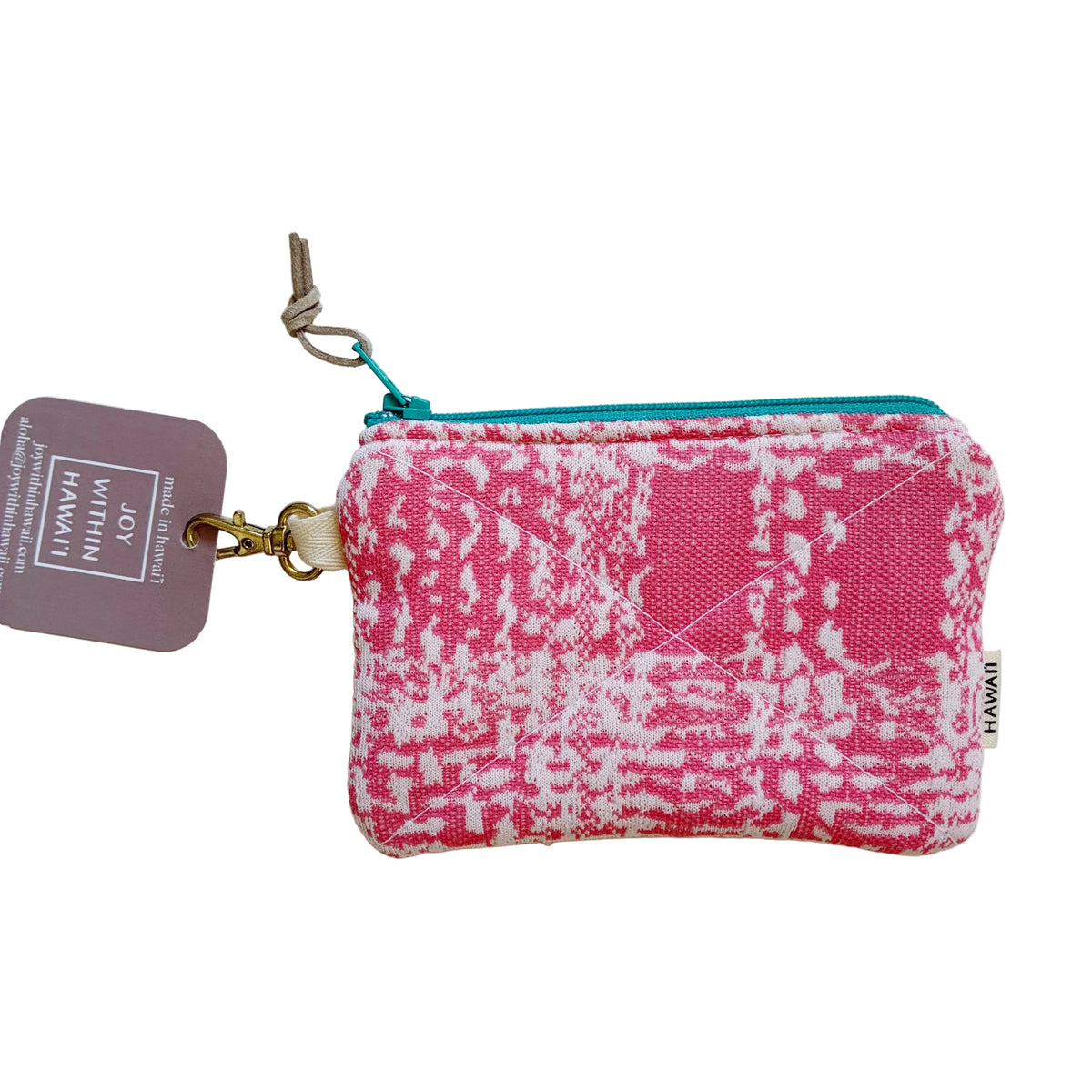 HANA HOU // Mini Poly Pouch 005 // Made in Hawai'i with upcycled fabrics