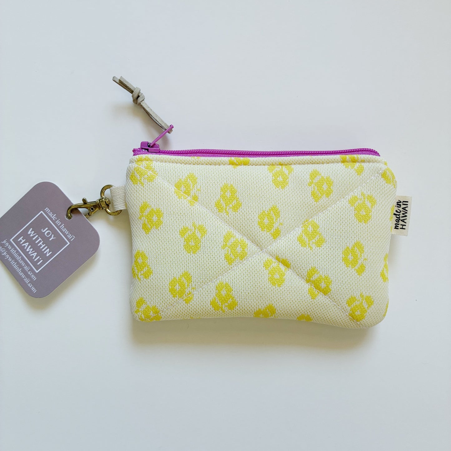 HANA HOU // Mini Poly Pouch 006 // Made in Hawai'i with upcycled fabrics