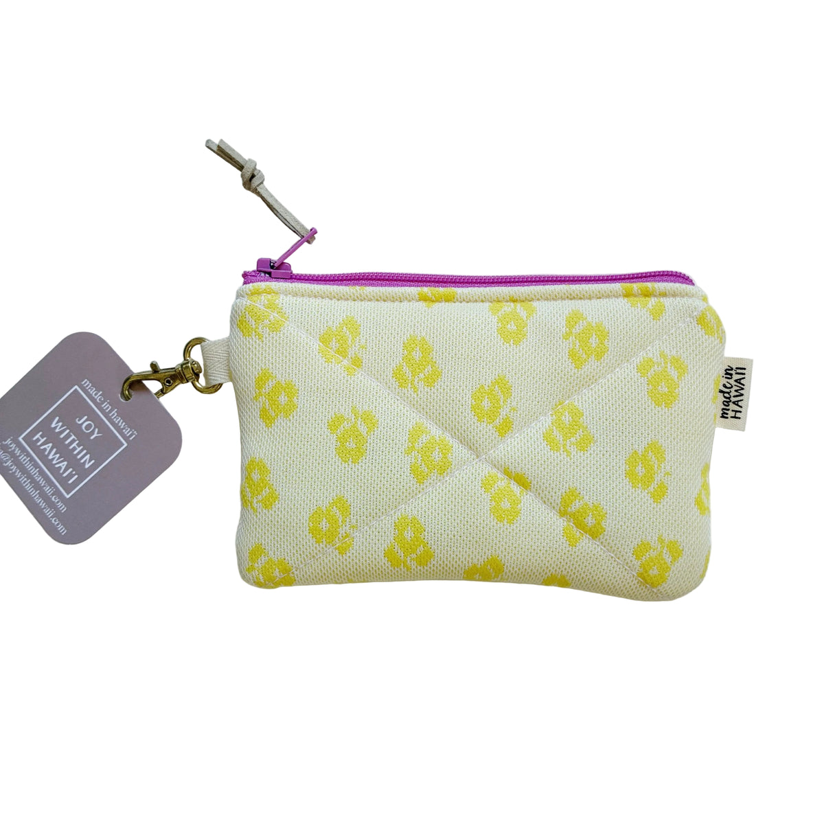 HANA HOU // Mini Poly Pouch 006 // Made in Hawai'i with upcycled fabrics