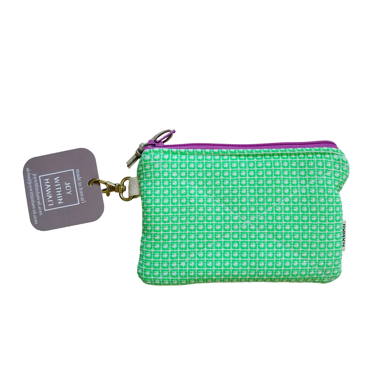 HANA HOU // Mini Poly Pouch 007 // Made in Hawai'i with upcycled fabrics