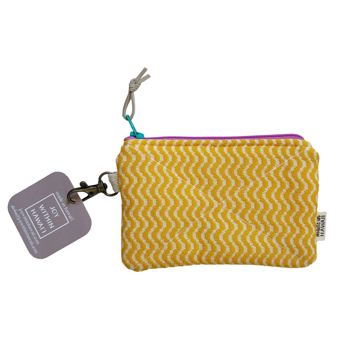 HANA HOU // Mini Poly Pouch 004 // Made in Hawai'i with upcycled fabrics