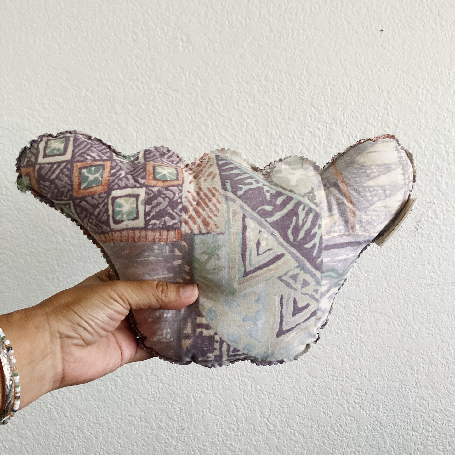 HANA HOU // PUFFY SHAKA 011 // Made with pre-loved aloha shirt + palaka