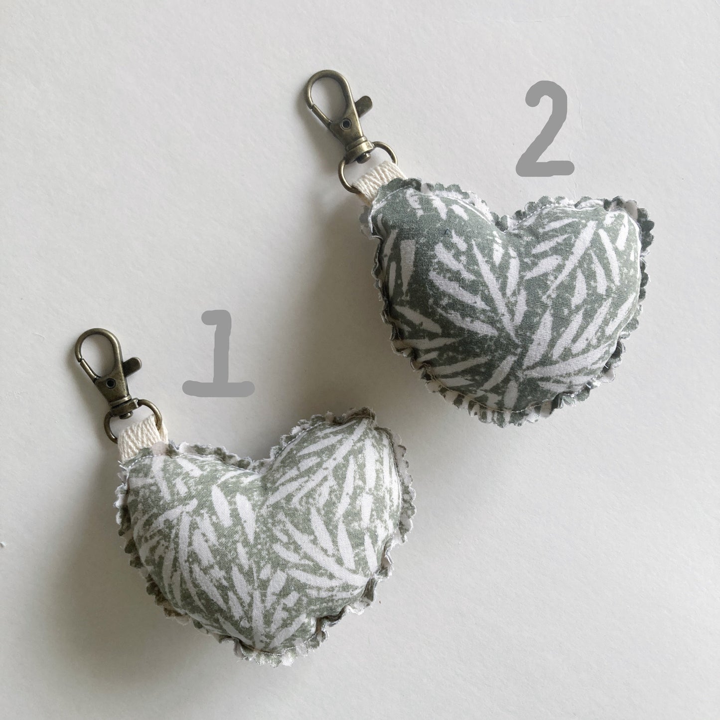 Hana Hou // Puffy Heart Charm 3H // Made in Hawaii with preloved aloha shirt