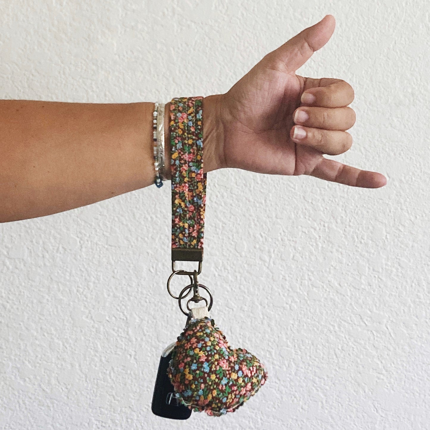 Hana Hou // Puffy Shaka Charm 6S // Made in Hawaii with upcycled fabric