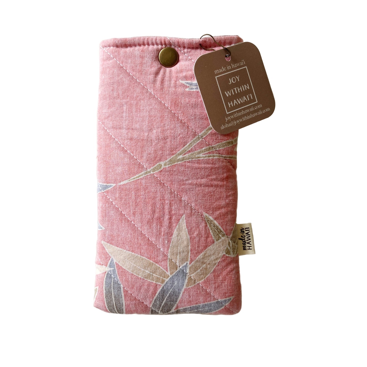 Hana Hou / Sunglass Pouch 004 / Made in Hawaii with upcycled fabric