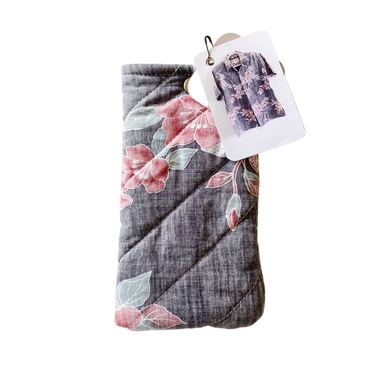 Hana Hou / Sunglass Pouch 002 / Made in Hawaii with pre-loved aloha shirt