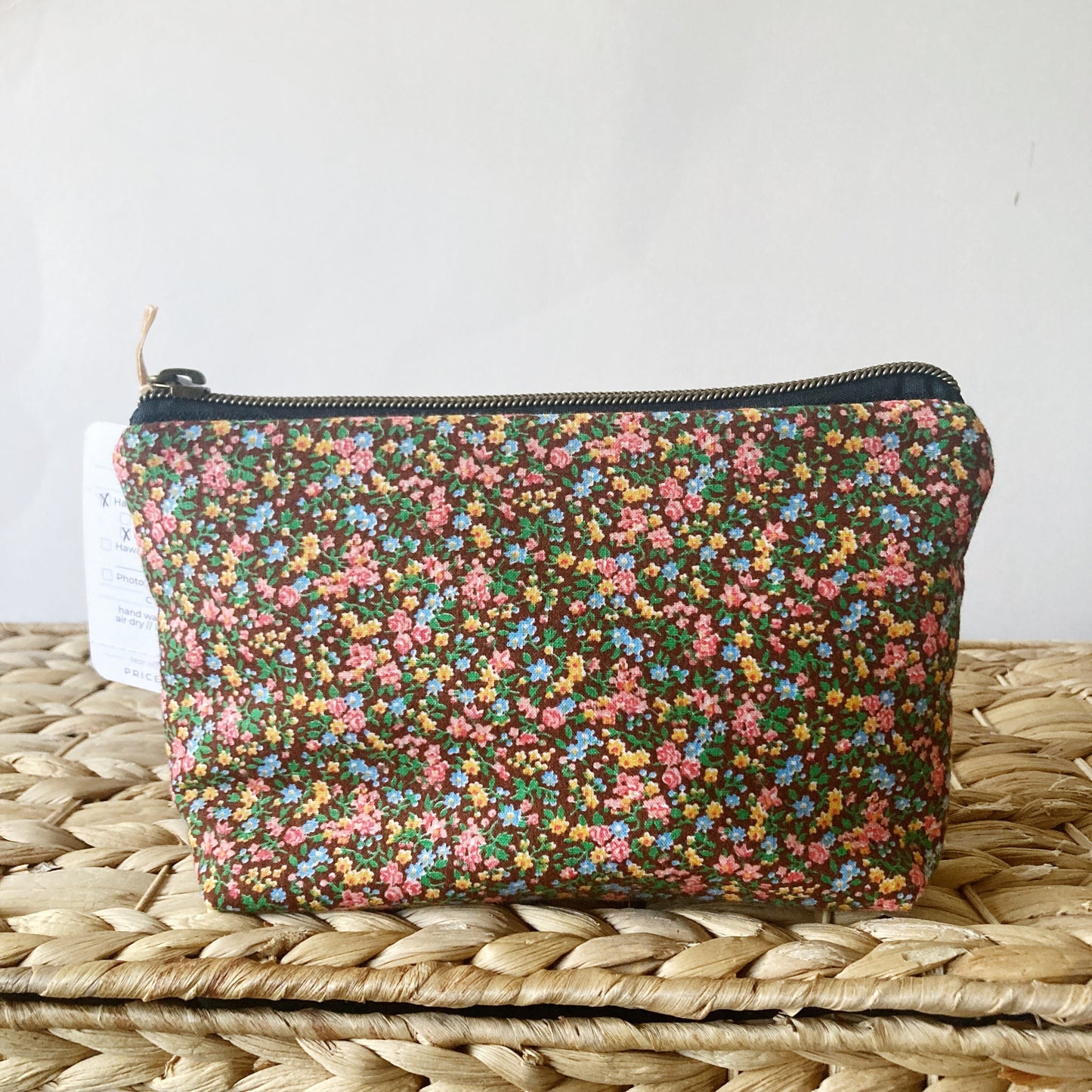 HANA HOU // Jumbo Pencil Pouch 008 // Made in Hawaii with upcycled fabric