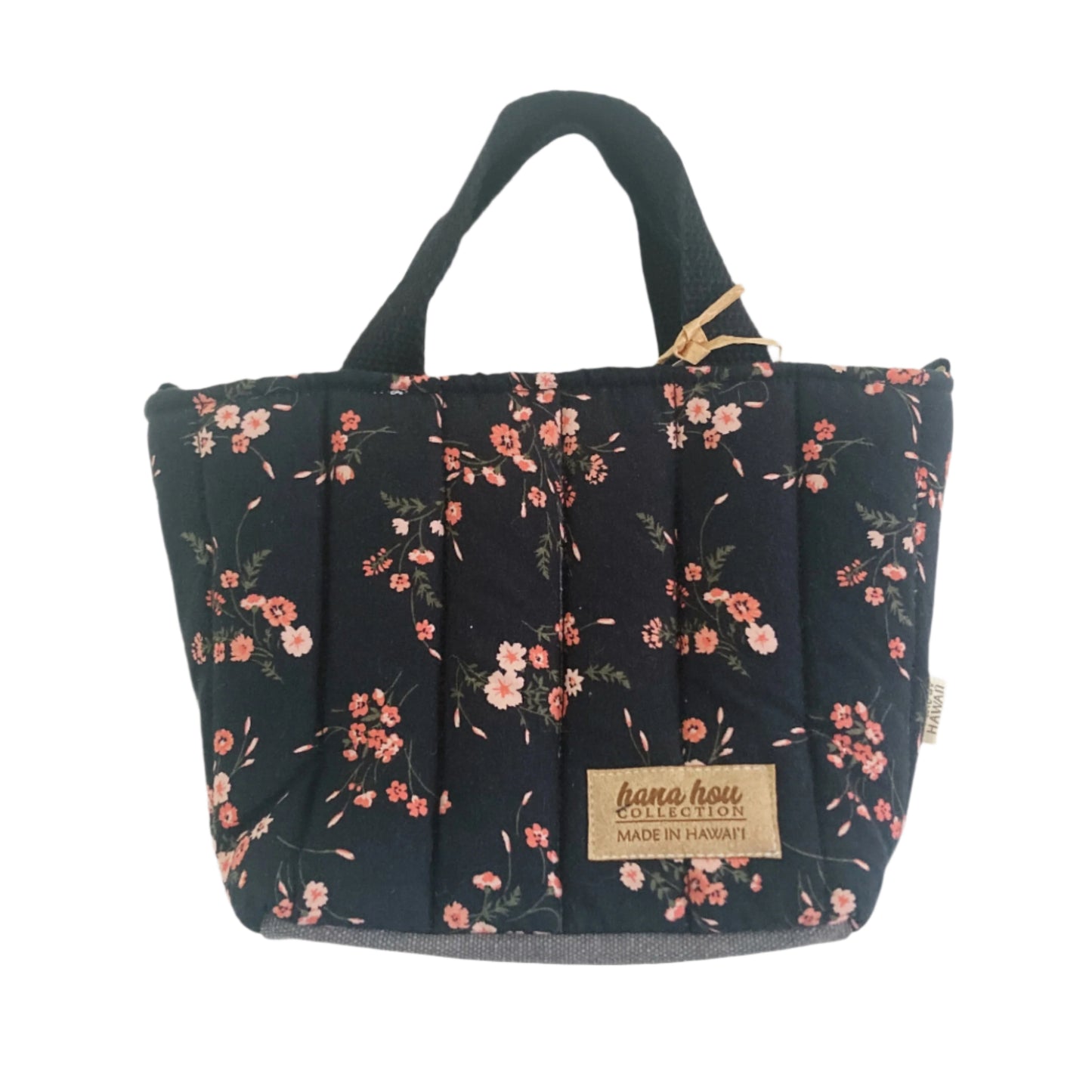 HANA HOU // PUFFY MINI CROSSBODY TOTE 002 // Made in Hawai'i with upcycled fabric