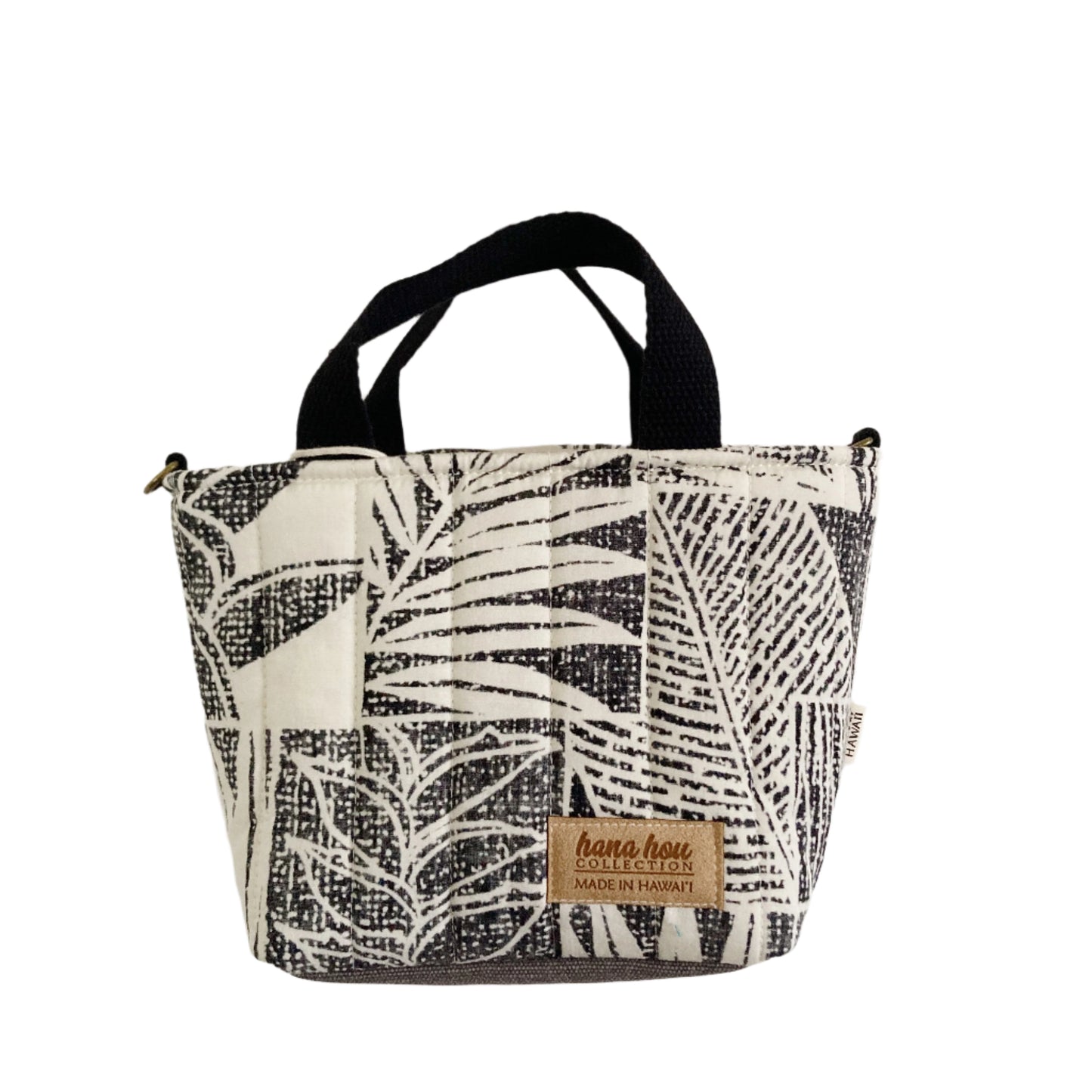 HANA HOU // PUFFY MINI CROSSBODY TOTE 010 // Made in Hawai'i with pre-loved aloha shirt