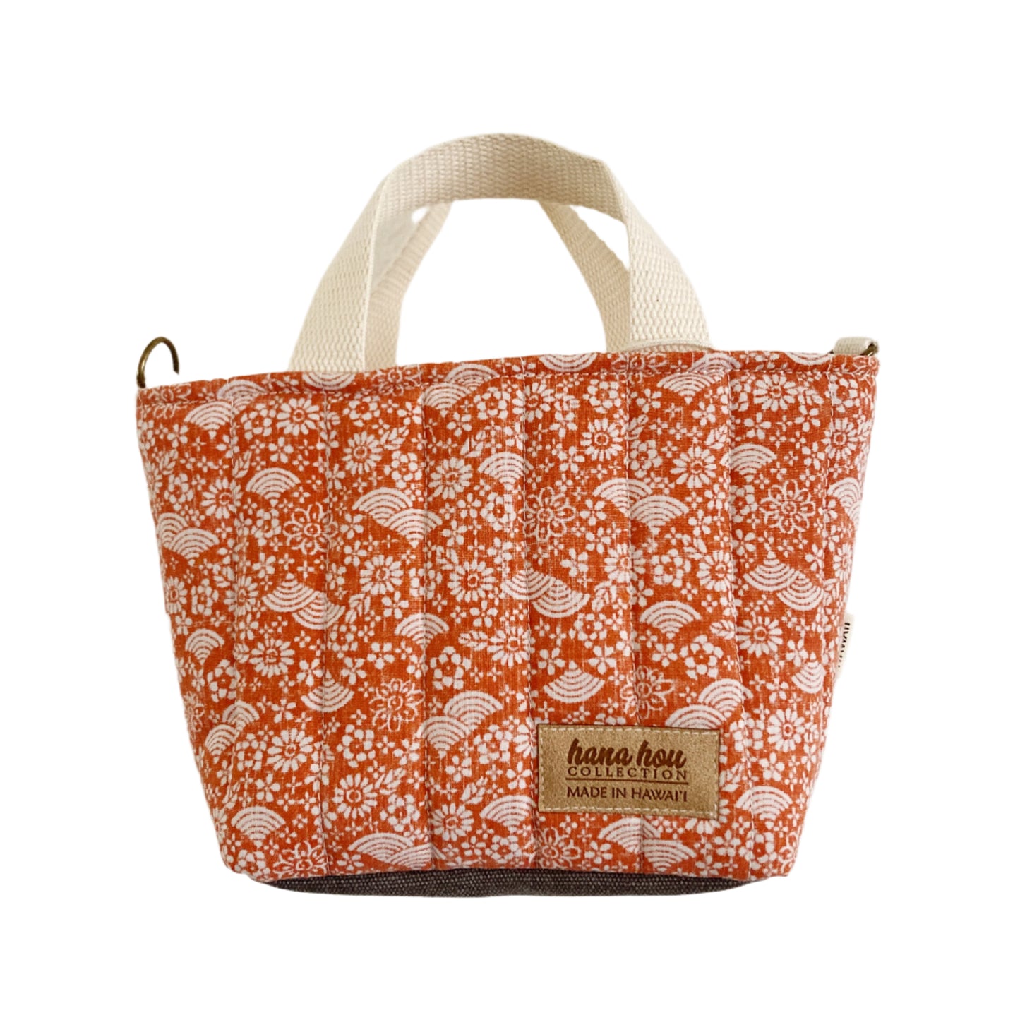 HANA HOU // PUFFY MINI CROSSBODY TOTE 009 // Made in Hawai'i with pre-loved aloha shirt
