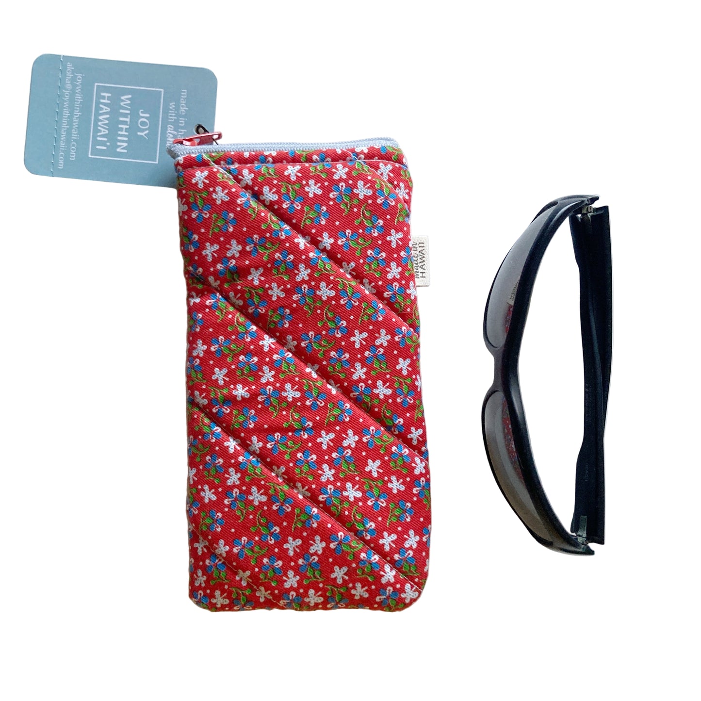 Hana Hou / Sunglass Pouch 006 / Made in Hawaii upcycled fabric