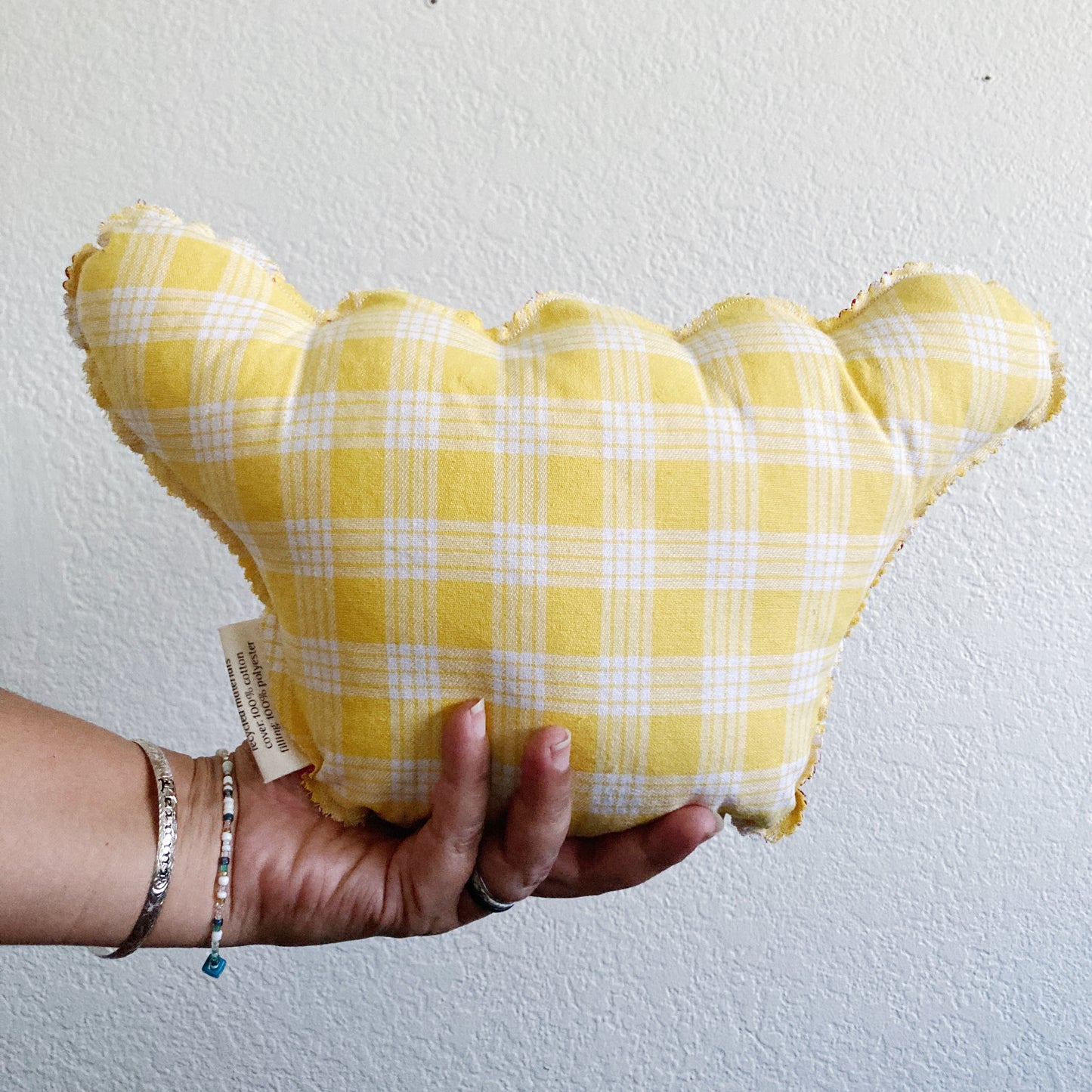 HANA HOU // PUFFY SHAKA 001 // Made with pre-loved aloha shirt + palaka