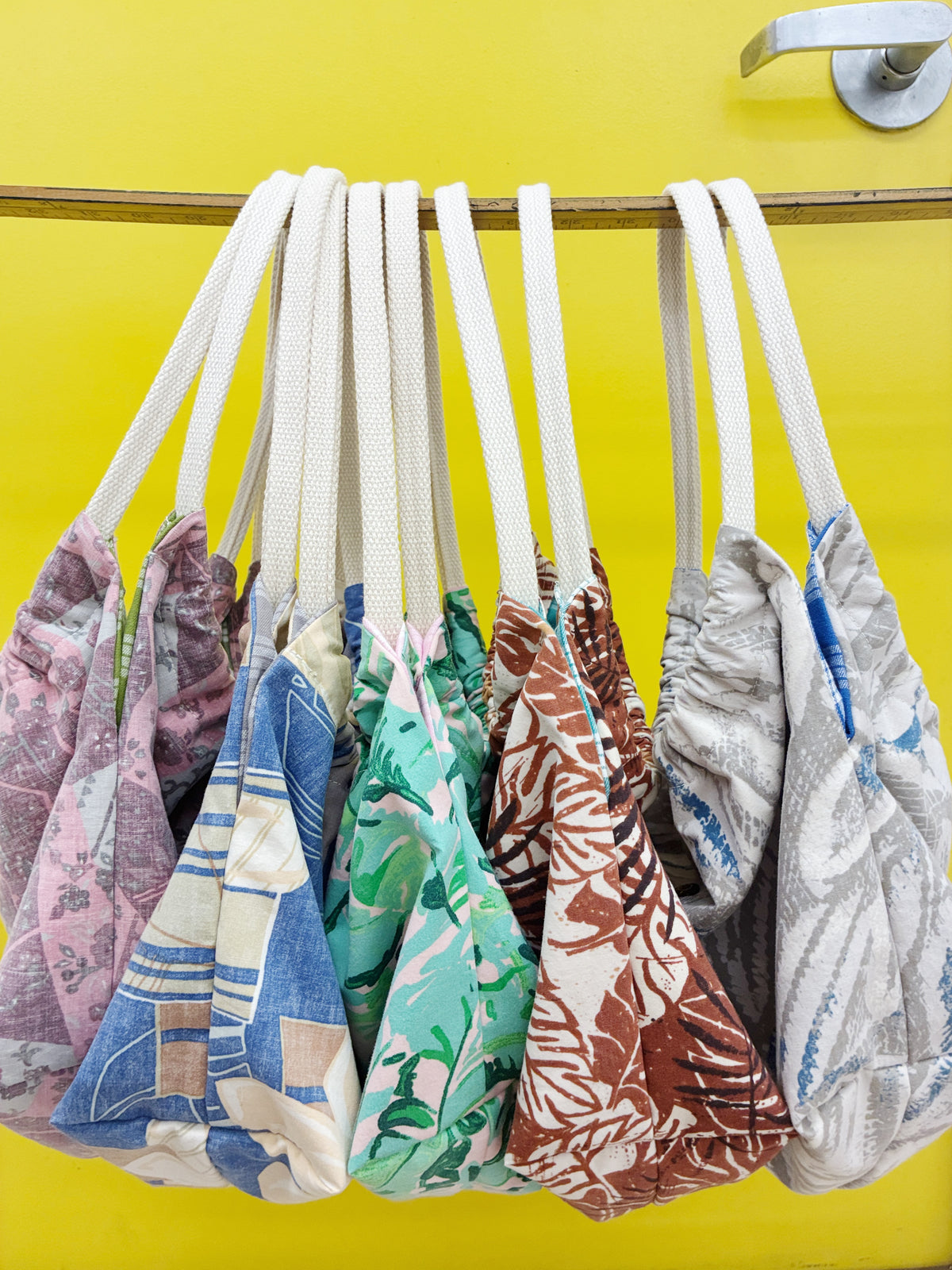 HANA HOU // 'OLINA TOTE 002 // Made with pre-loved aloha shirts + palaka