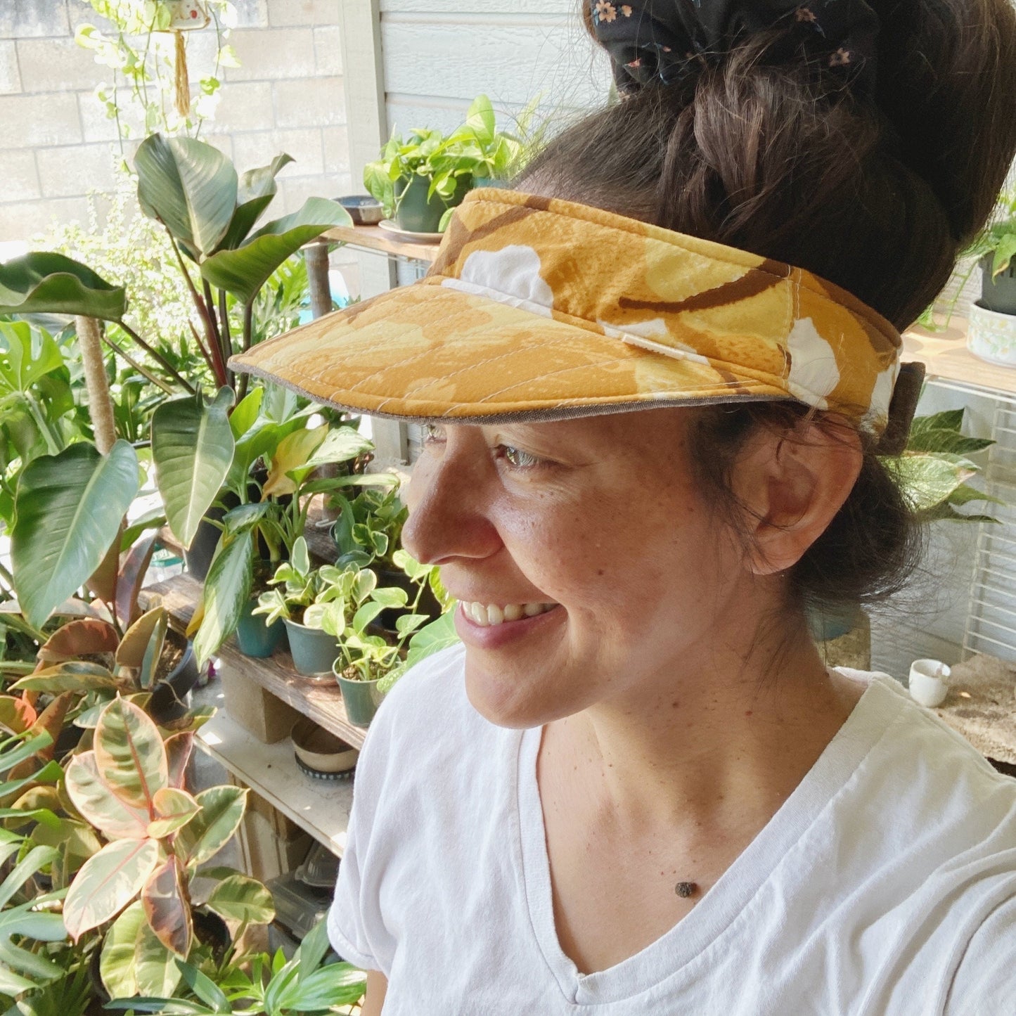HANA HOU // Aloha Visor 005 // Made in Hawaii with pre-loved aloha shirt