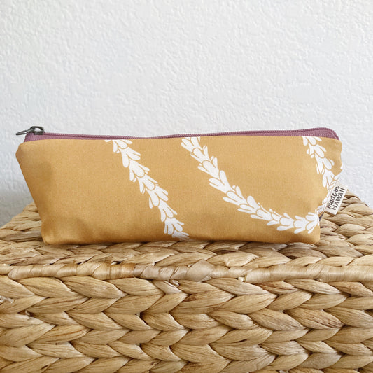 HAWAI'I ARTIST // Small Pencil Pouch 010 // Print design by Kamea Designs