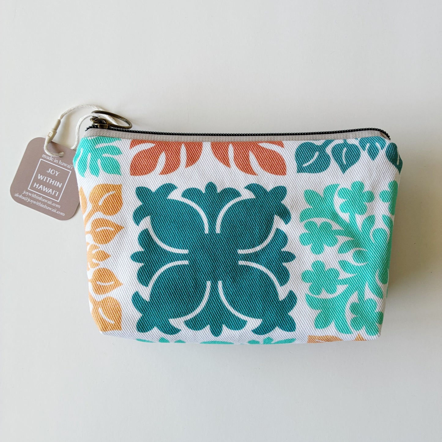 HAWAI'I ARTIST // Jumbo Pencil Pouch 007 // Print design by Kapuanani Creations
