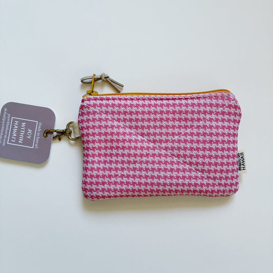 HANA HOU // Mini Poly Pouch 001 // Made in Hawai'i with upcycled fabrics (Copy)