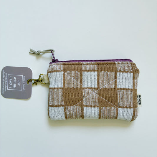 HANA HOU // Mini Poly Pouch 002 // Made in Hawai'i with upcycled fabrics