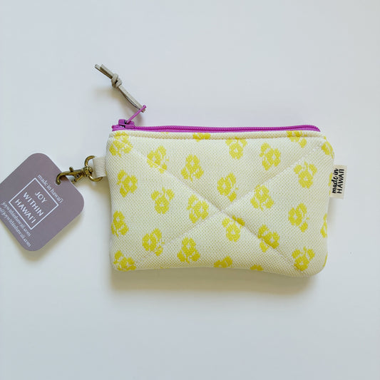 HANA HOU // Mini Poly Pouch 006 // Made in Hawai'i with upcycled fabrics