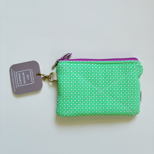 HANA HOU // Mini Poly Pouch 007 // Made in Hawai'i with upcycled fabrics
