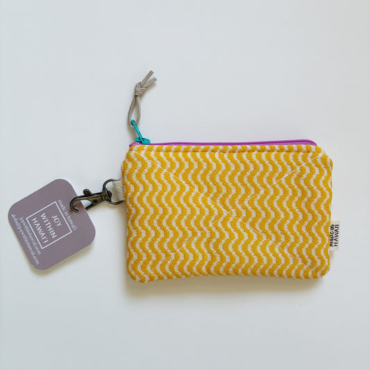 HANA HOU // Mini Poly Pouch 004 // Made in Hawai'i with upcycled fabrics