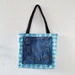 HANA HOU // REVERSIBLE! Denim Pocket Tote 002 // Made in Hawai'i with upcycled fabrics