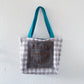 HANA HOU // REVERSIBLE! Denim Pocket Tote 001 // Made in Hawai'i with upcycled fabrics