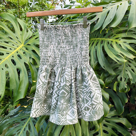 HANA HOU // Ka'ina Top 017 // Made in Hawai'i with pre-loved aloha shirt