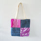 HANA HOU // REVERSIBLE! Mini Patchy Tote 004 // Made with upcycled fabrics