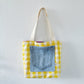 HANA HOU // REVERSIBLE! Mini Patchy Tote 004 // Made with upcycled fabrics