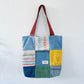 HANA HOU // REVERSIBLE! Patchy Tote 003 // Made with upcycled fabrics