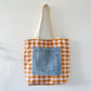 HANA HOU // REVERSIBLE! Patchy Tote 005 // Made with upcycled fabrics