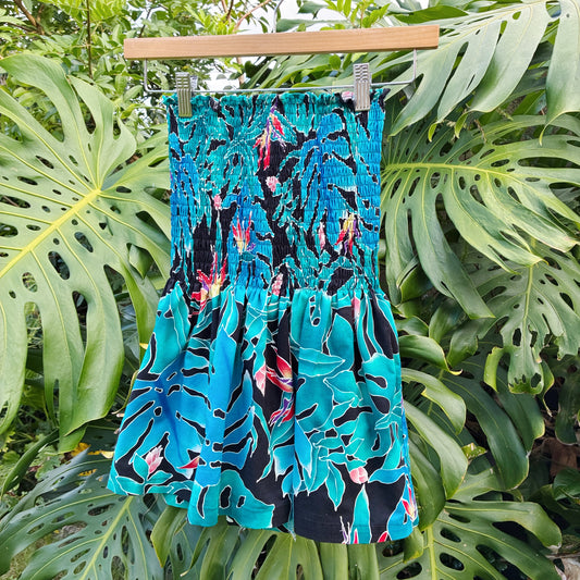 HANA HOU // Ka'ina Top 018 // Made in Hawai'i with pre-loved aloha shirt
