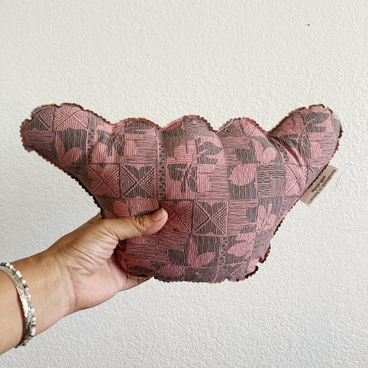 HANA HOU //  PUFFY SHAKA 012 // Made with pre-loved aloha shirt + palaka