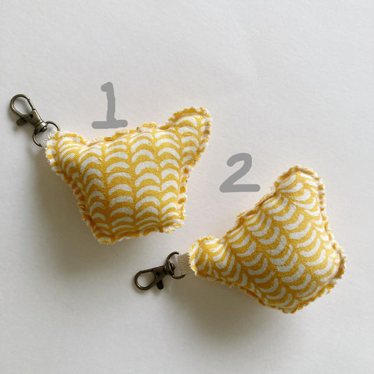Hana Hou // Puffy Shaka Charm 2S // Made in Hawaii with upcyled blouse