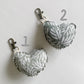 Hana Hou // Puffy Heart Charm 3H // Made in Hawaii with preloved aloha shirt