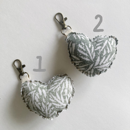 Hana Hou // Puffy Heart Charm 3H // Made in Hawaii with preloved aloha shirt