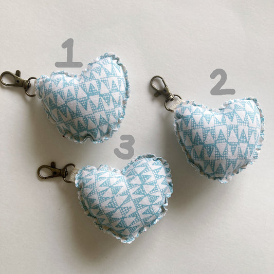 Hana Hou // Puffy Heart Charm 4H // Made in Hawaii with preloved aloha shirt