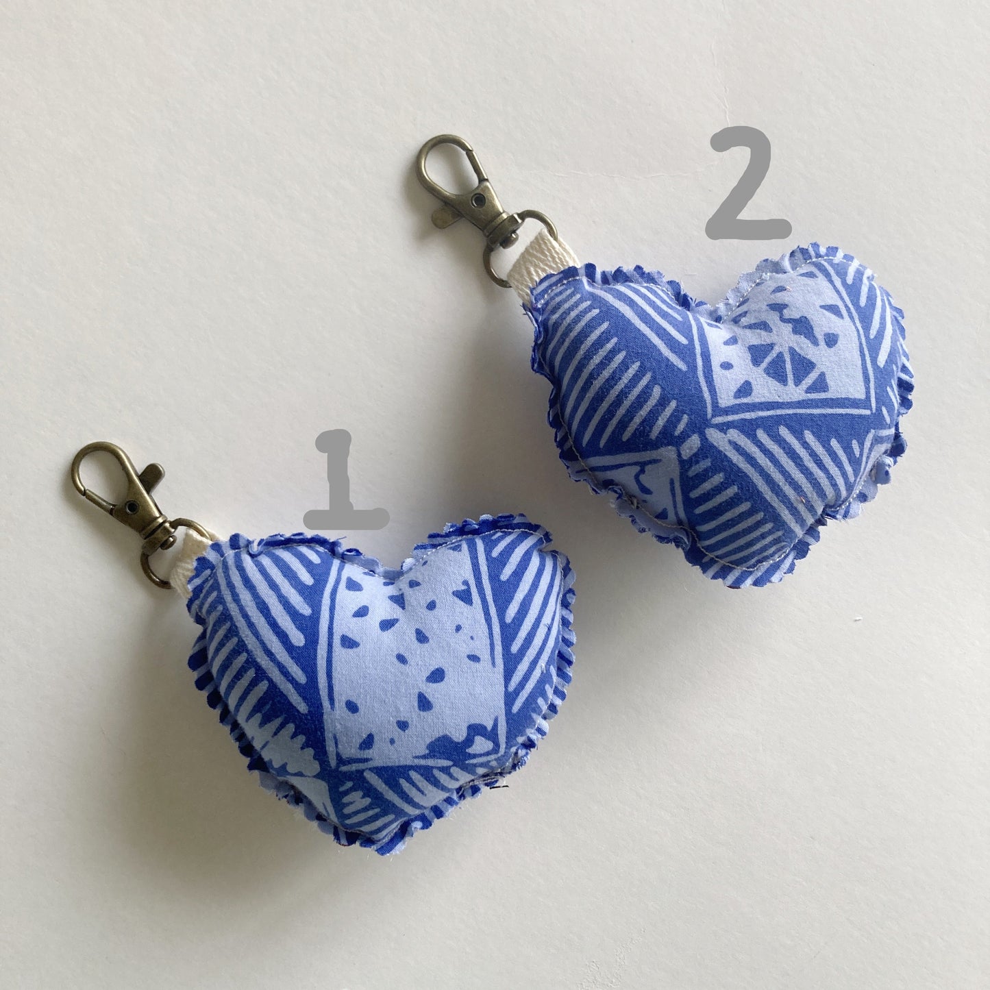 Hana Hou // Puffy Heart Charm 5H // Made in Hawaii with preloved aloha shirt