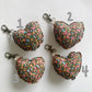 Hana Hou // Puffy Heart Charm 6H // Made in Hawaii with upcycled fabric